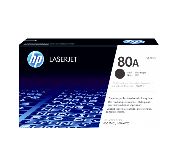 HP 80A Black Original LaserJet Toner Cartridge 