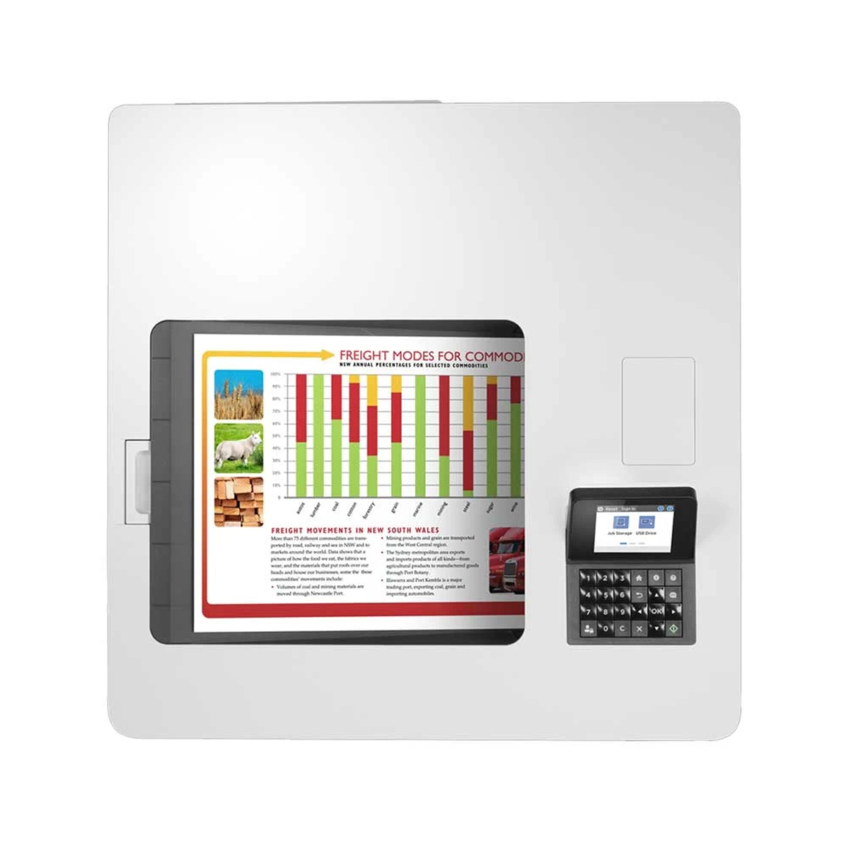 HP Color LaserJet Enterprise M554dn Single Function Printer upside view Bangladesh Paragon Computer