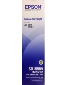 Epson S015589/S015337 Ribbon Cartridge for LQ-590 Printer