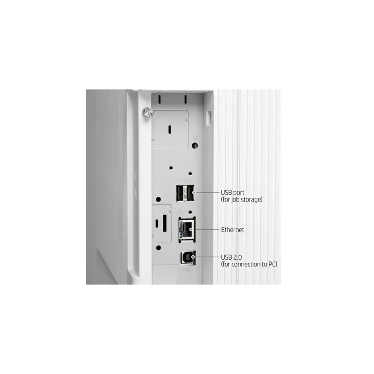 HP Color LaserJet Enterprise M751dn Port View