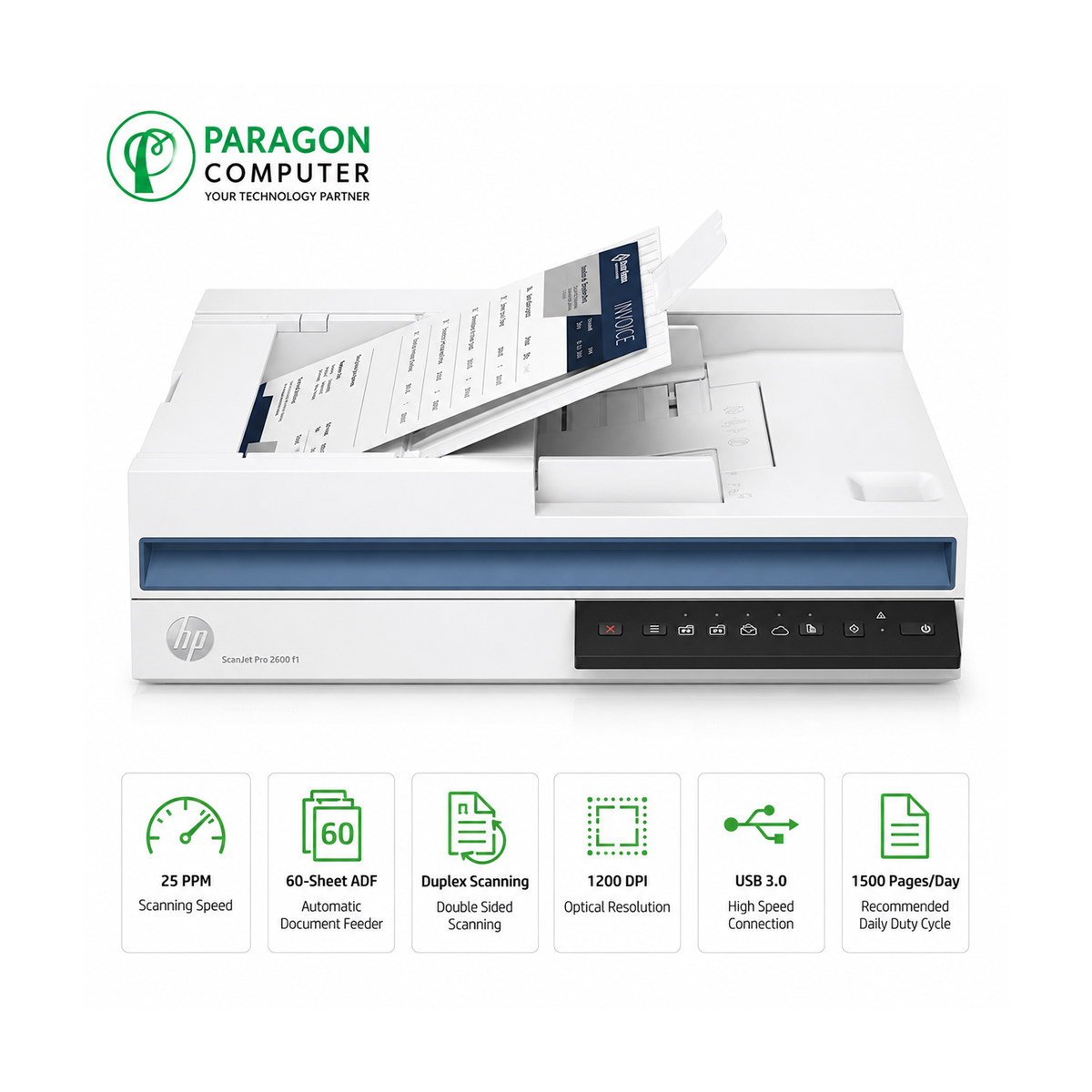 HP ScanJet Pro 2600 F1 Document Scanner Price in Bangladesh paragon computer