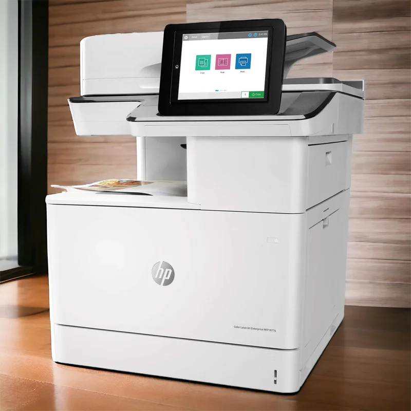 HP Color LaserJet Enterprise MFP M776dn Printer Front Table View Paragon Computer