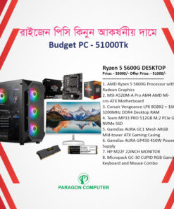Ryzen 5 5600G 16GB 512GB Nvme Desktop PC