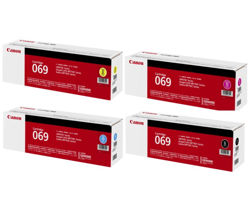 Canon 069 Color Laser Toner Full Set