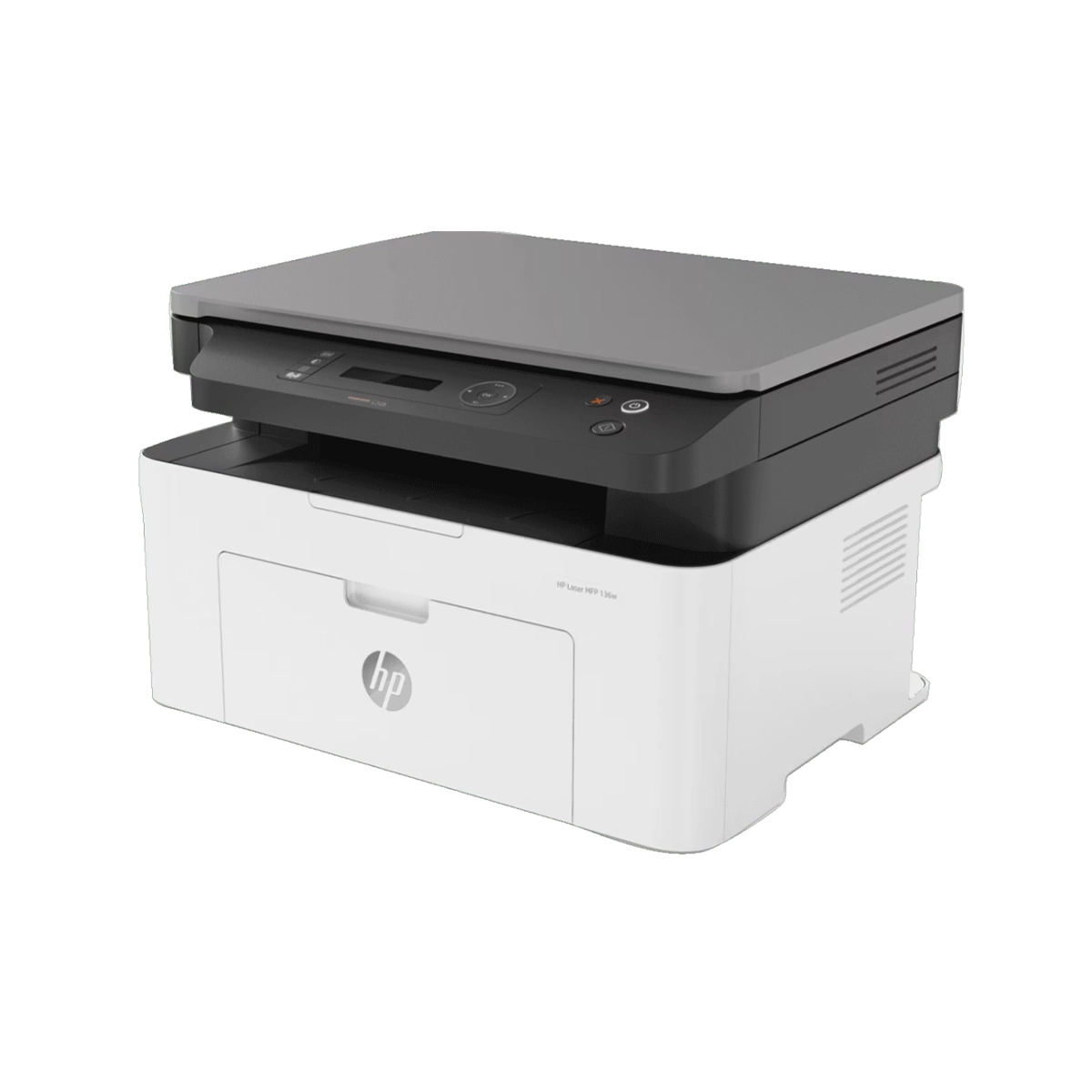 HP Laser MFP 136w Multifunction Laser Printer Side View 1