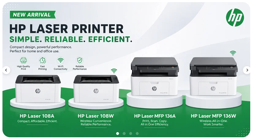 HP 108a 108w 136a 136w Printer Price in BD