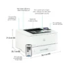 HP Laser Jet Pro 4002dn Single Function Printer Desk View