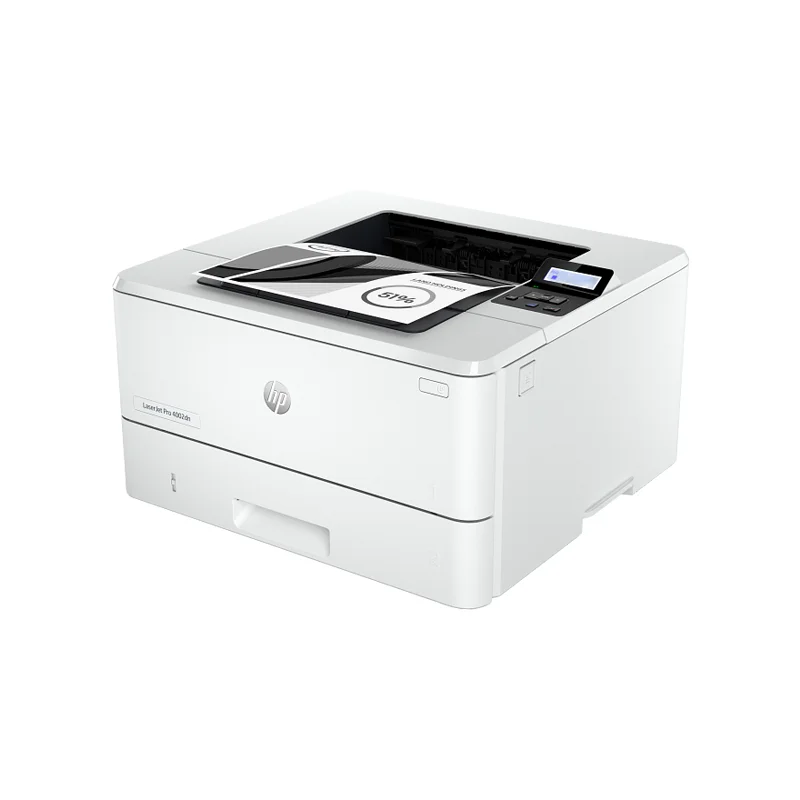 HP Laser Jet Pro 4002dn Single Function Printer Front Side Views Paragon Computer Webp