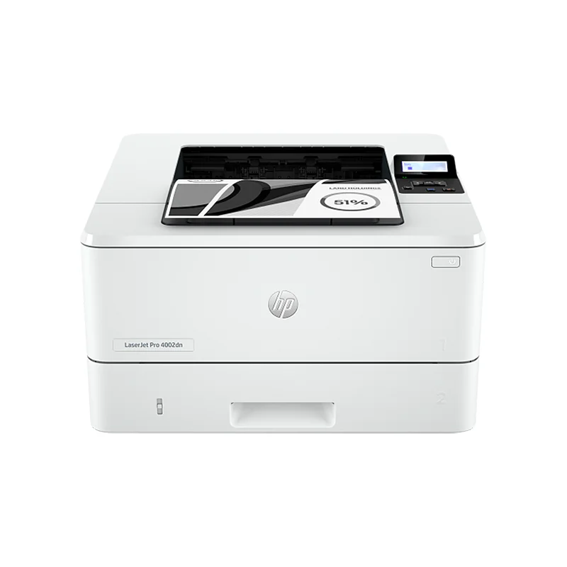 HP Laser Jet Pro 4002dn Single Function Printer Front View Paragon Computer Webp