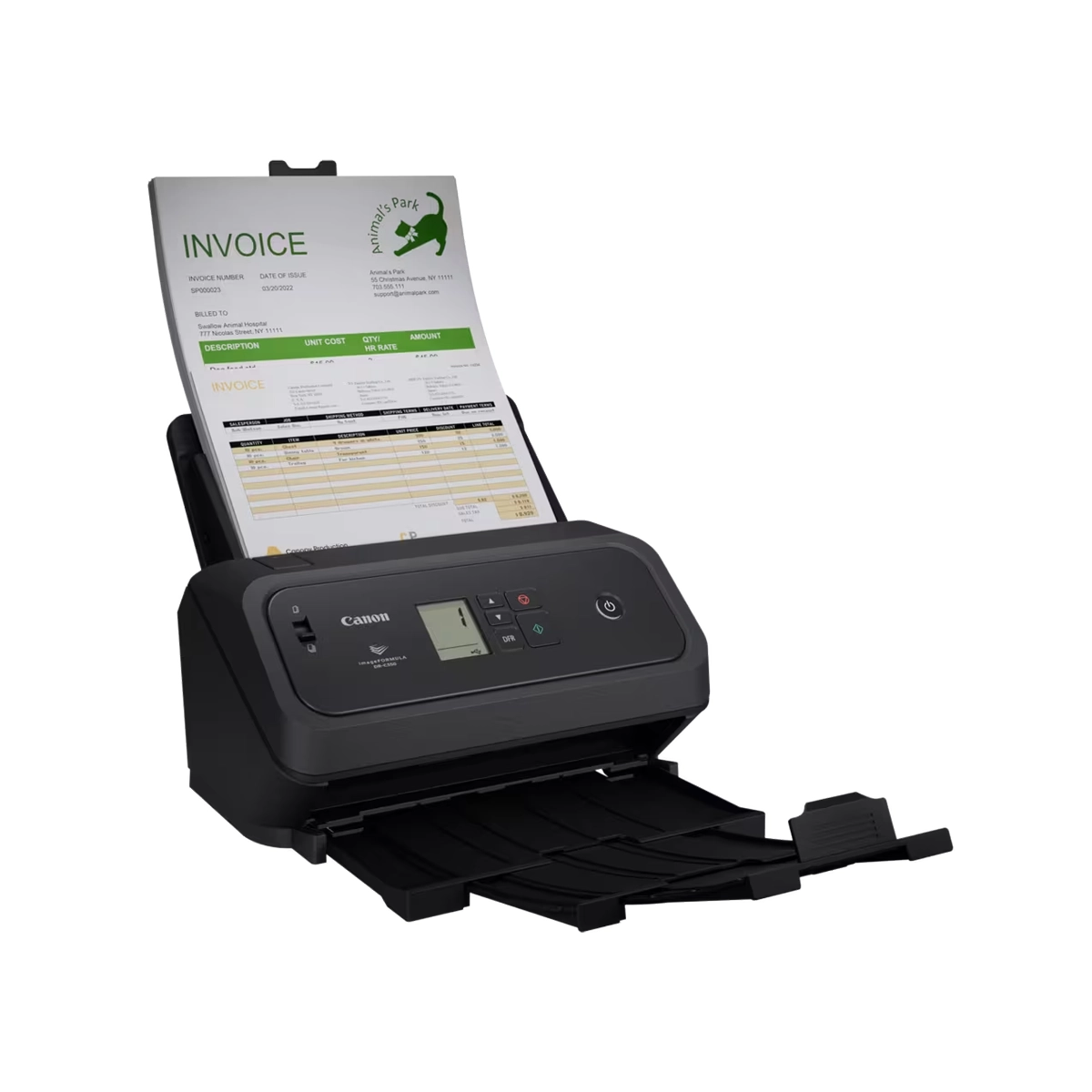 Canon imageFORMULA DR-C340 Document Scanner Front View